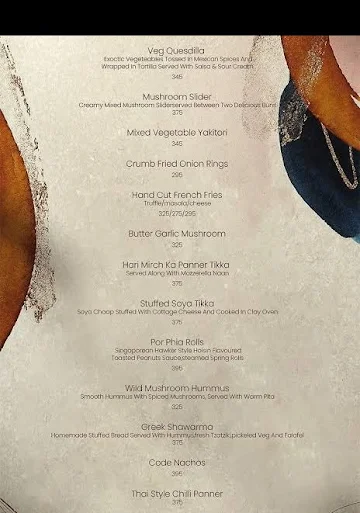 Code Delhi menu 