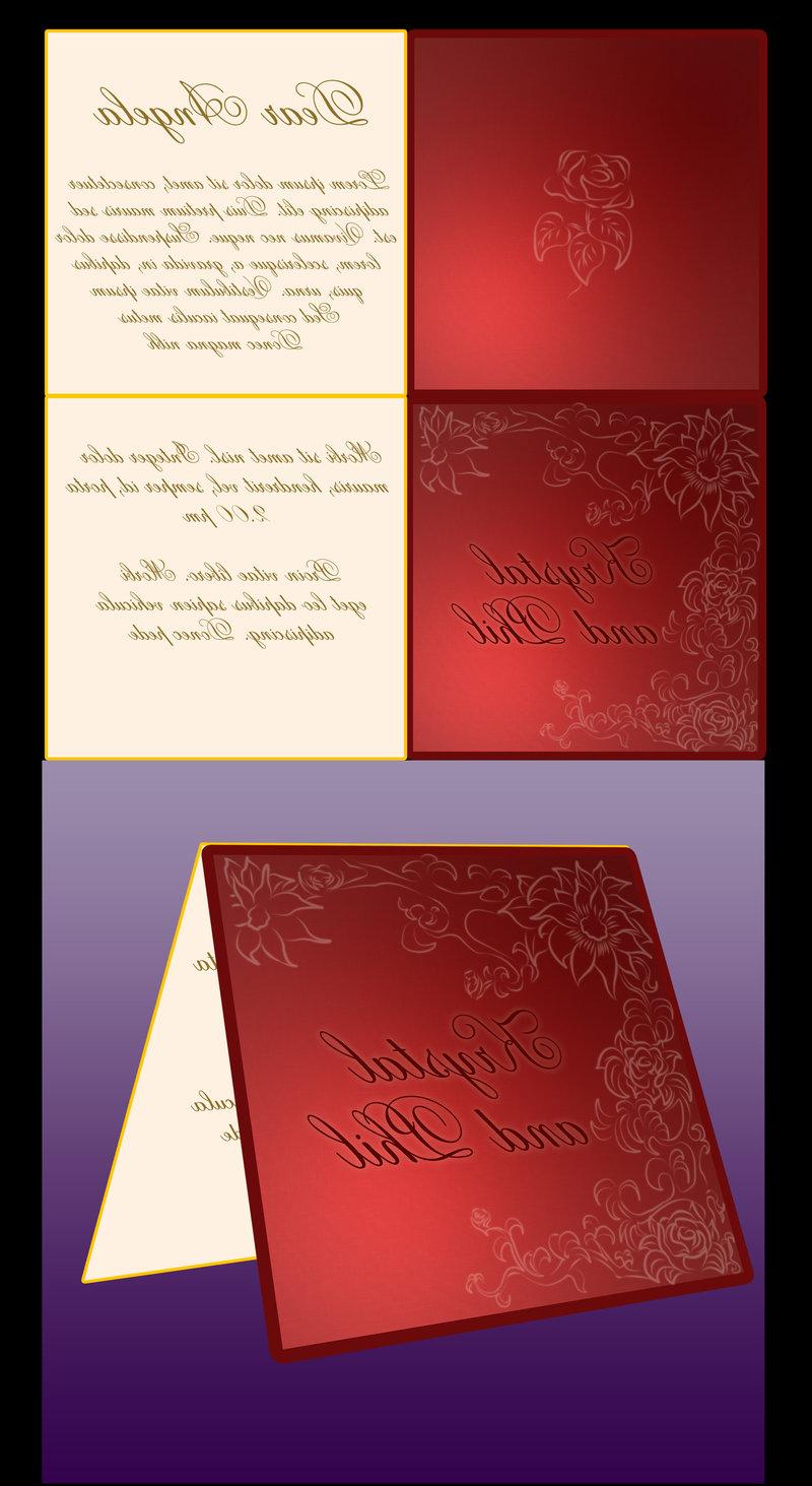 design card wedding