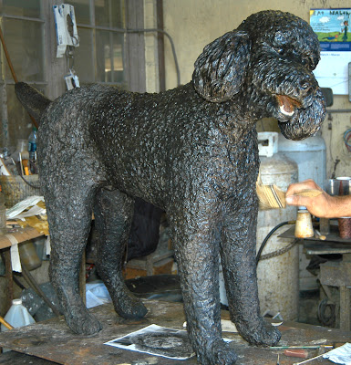 bronze dog patina process