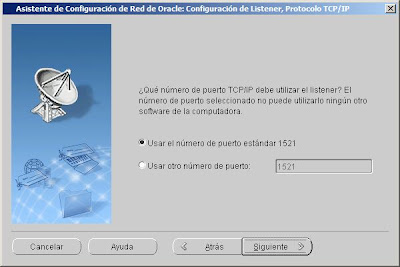 Crear listener en Oracle 10g y Windows Server 2008 R2