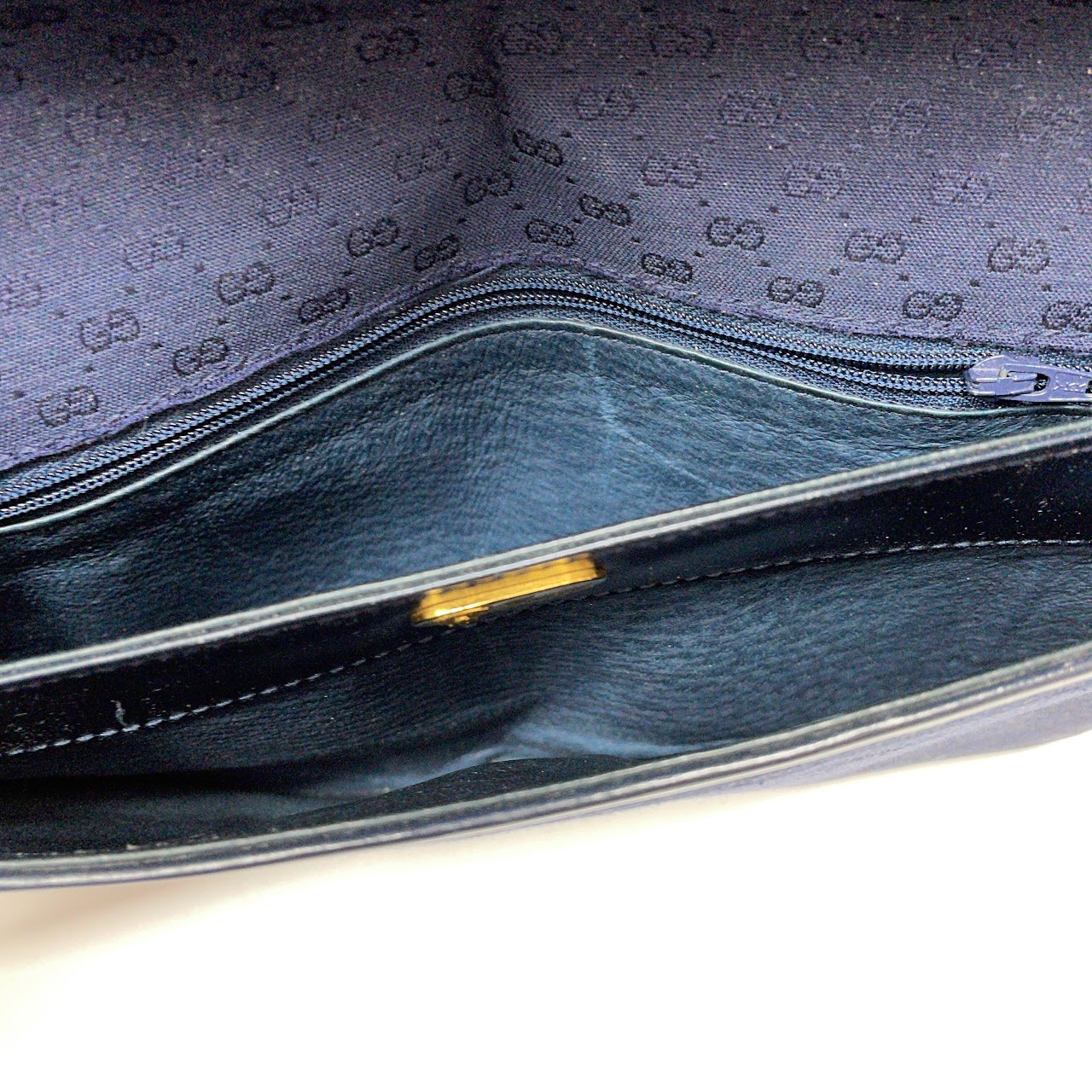Gucci Navy Monogram Bag