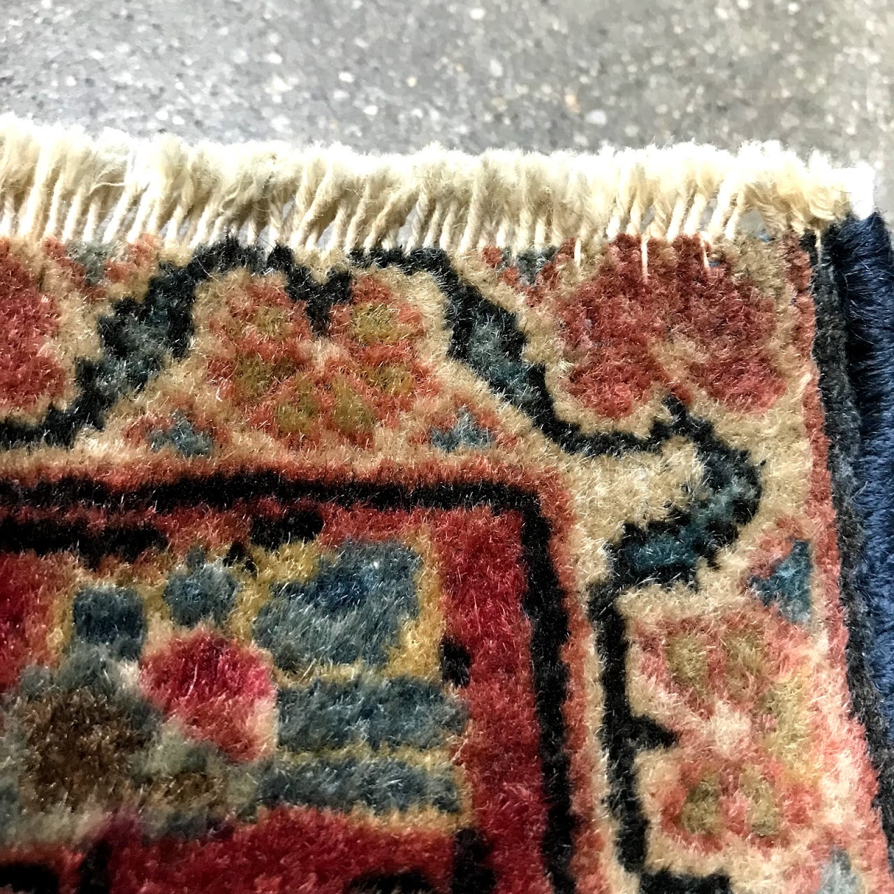 Kashan Wool & Silk Small Area Rug