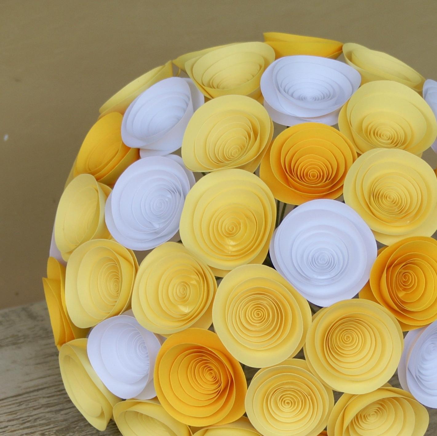 Yellow Bridal Bouquet with