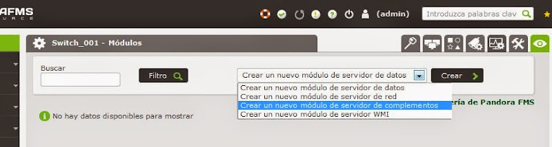 Aadir mdulos (sensores, sondas) para monitorizar CPU, Temperatura, Voltaje, Fuente Alimentacin, Ventilador de switch Cisco en en Pandora FMS mediante SNMP