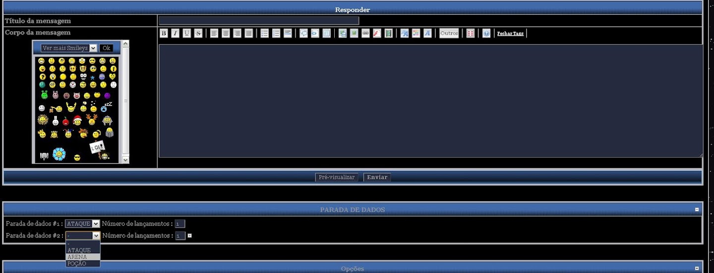 COMO UTILIZAR O LANÇADOR DE DADOS Dados%25203