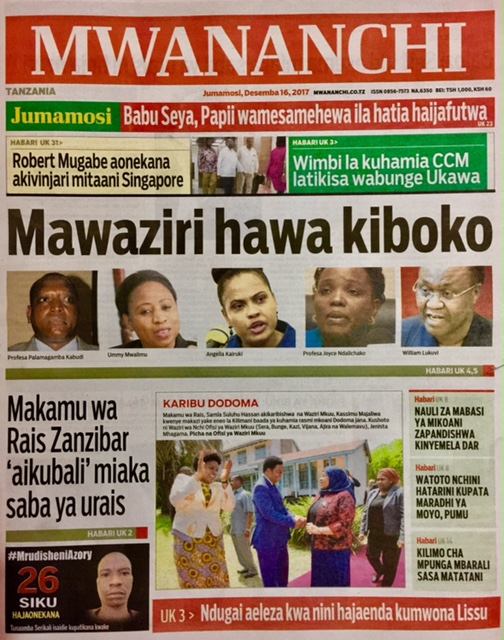 Habari Zilizopo Katika Magazeti ya Leo Jumamosi ya Disemba 16