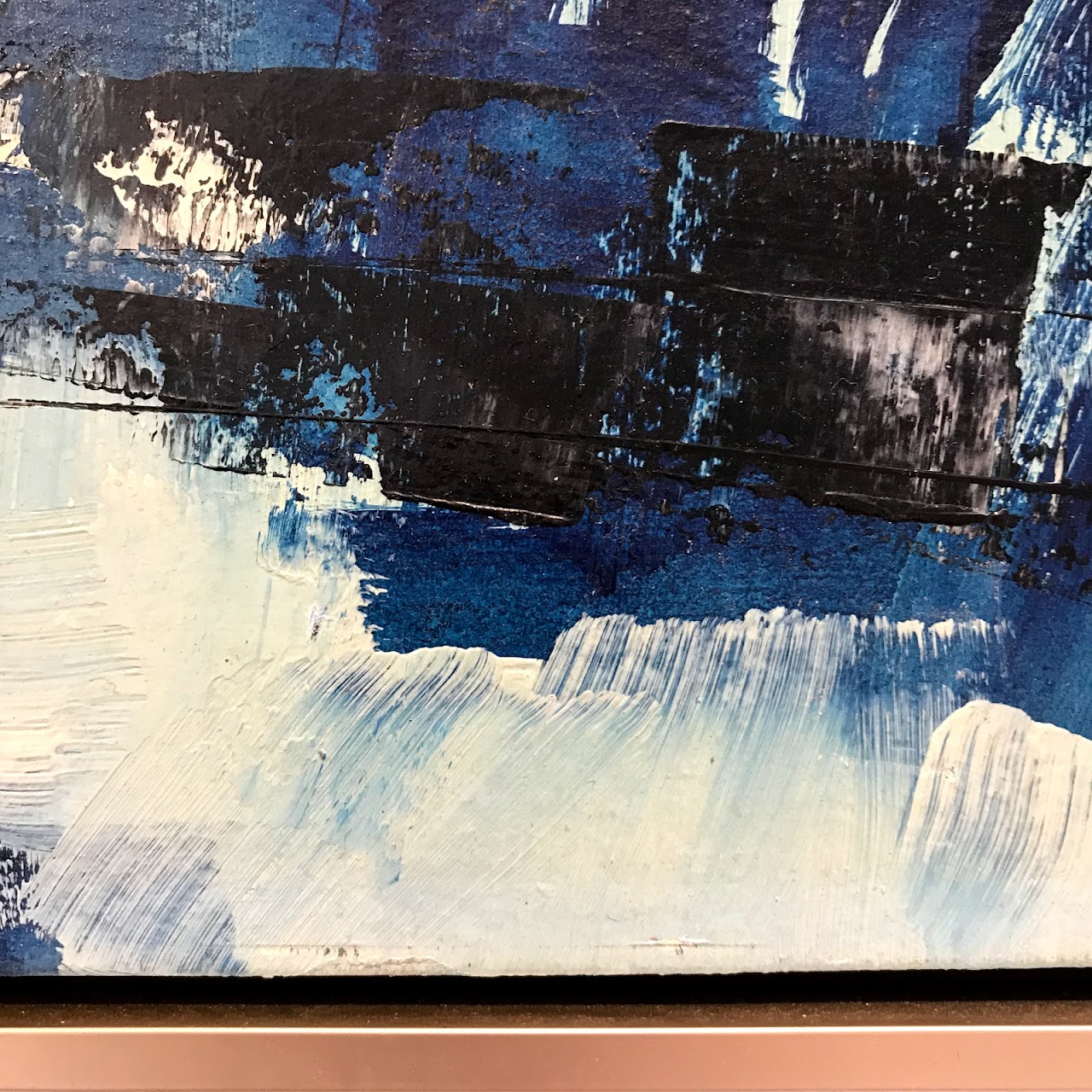 Signed Abstract Oil Painting