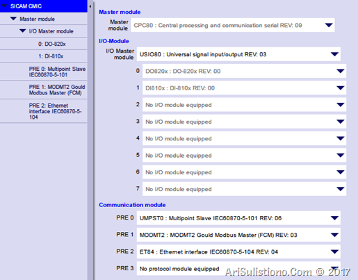 Peripheral Interface: Protocol Selection - SICAM A8000