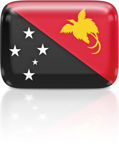 Papua New Guinean flag clipart rectangular