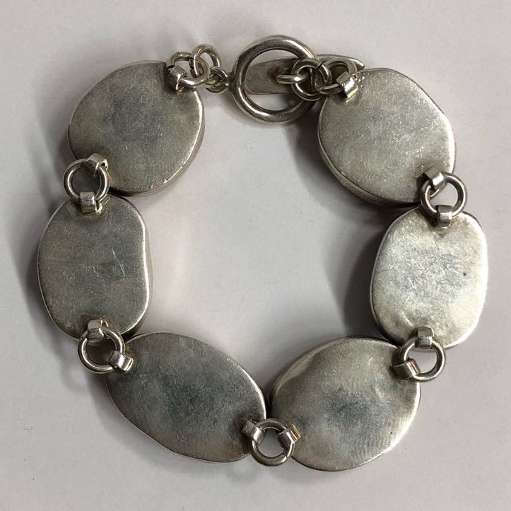 Sterling Silver & Stone Bracelet