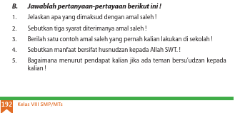 Setiap amal saleh pasti akan mendapatkan