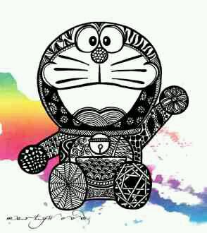  Contoh Gambar Doodle Doraemon Simple Keren BLOG CARA 