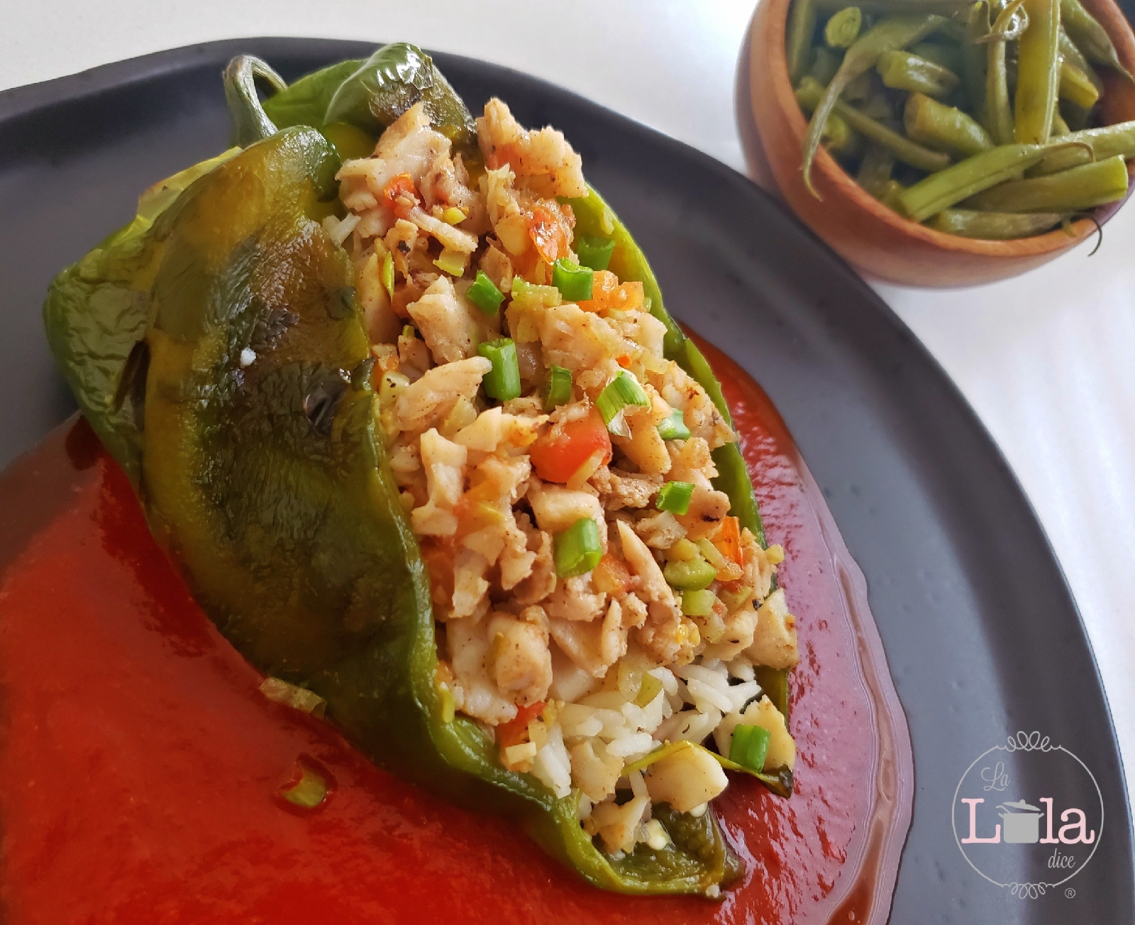 Chiles rellenos de pescado