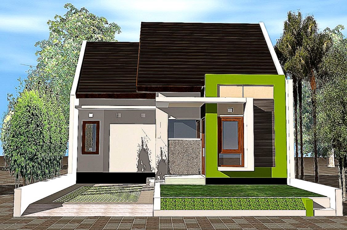  Desain  Rumah  Sederhana  Minimalis  Modern Gallery Taman 