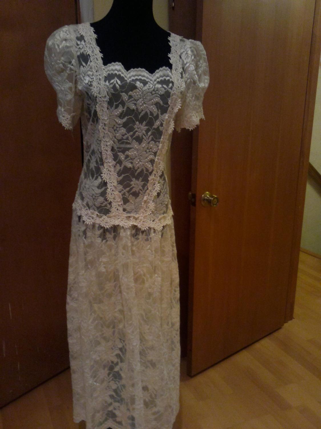 Chemise Lace Wedding Dress