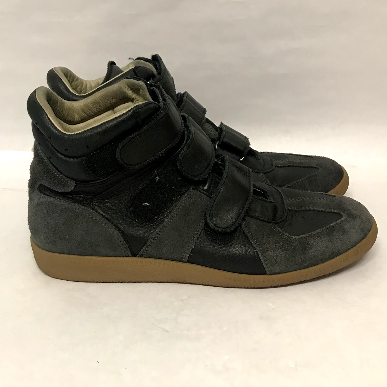 Maison Martin Margiela Replica Black and Gray Sneakers