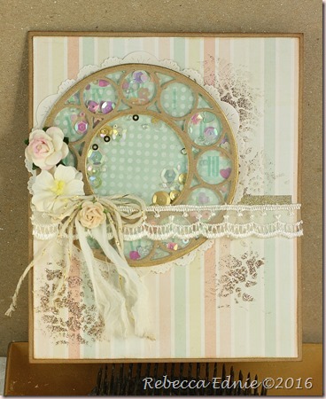 shabby pastel clock