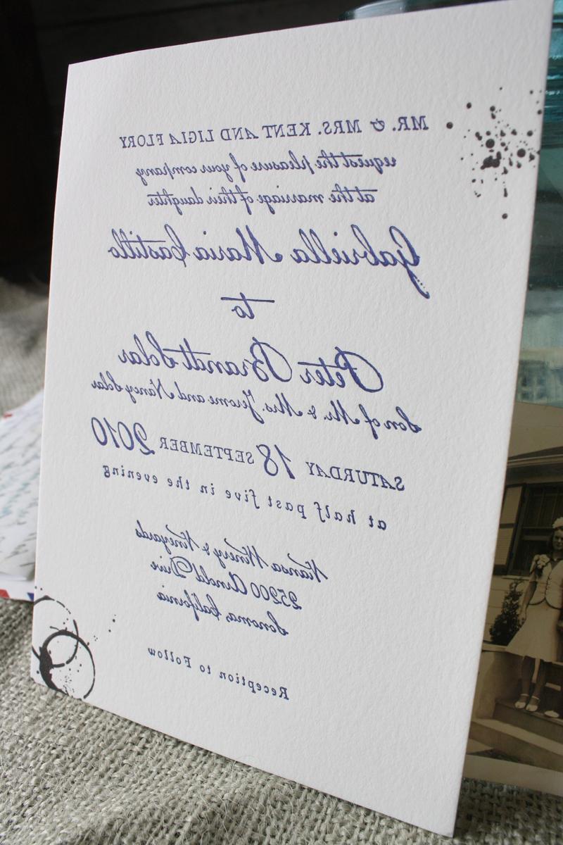 with the invitation text
