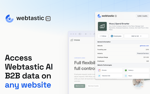 Webtastic AI: B2B data anywhere