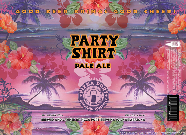 Pizza Port Adding Party Shirt Pale Ale Cans