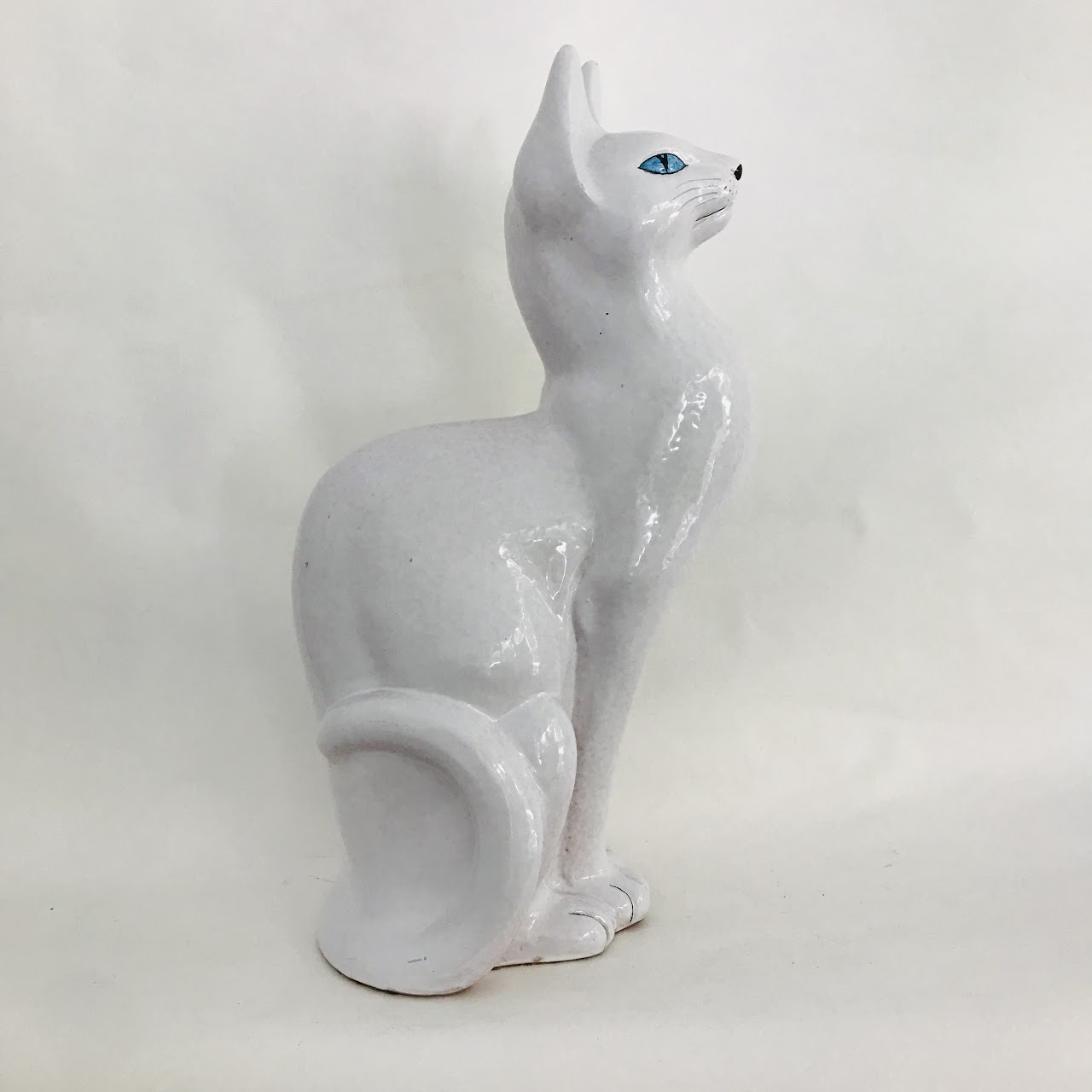 Large Ceramic Italian Cat Statue