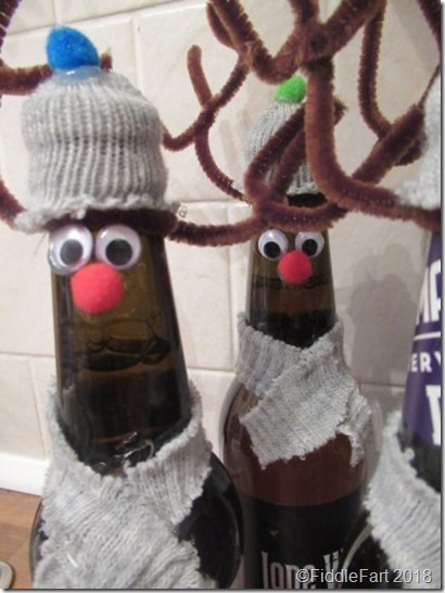 reindeer beer bottle gift