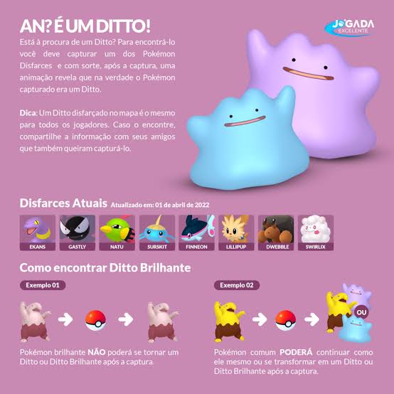 Pokémon Go  Guia completo para você pegar um Ditto - PlayReplay