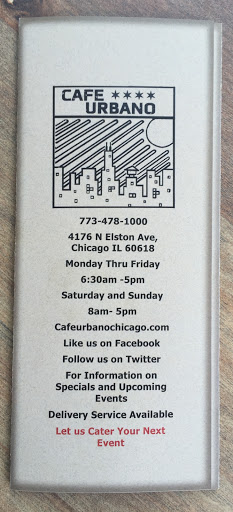 Coffee Shop «Cafe Urbano», reviews and photos, 4176 N Elston Ave, Chicago, IL 60618, USA