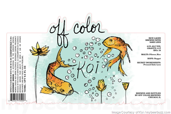 Off Color Bring Adding Koi Rice Lager