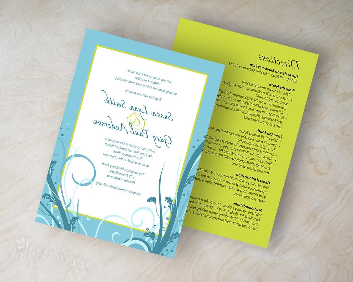 Wedding invitations, polka