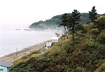 Beach view from Takahama Shogakko (Takahama Elementary School).