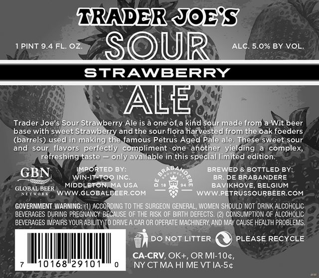 Trader Joe’s & De Brabandere Team Up For Sour Strawberry Ale