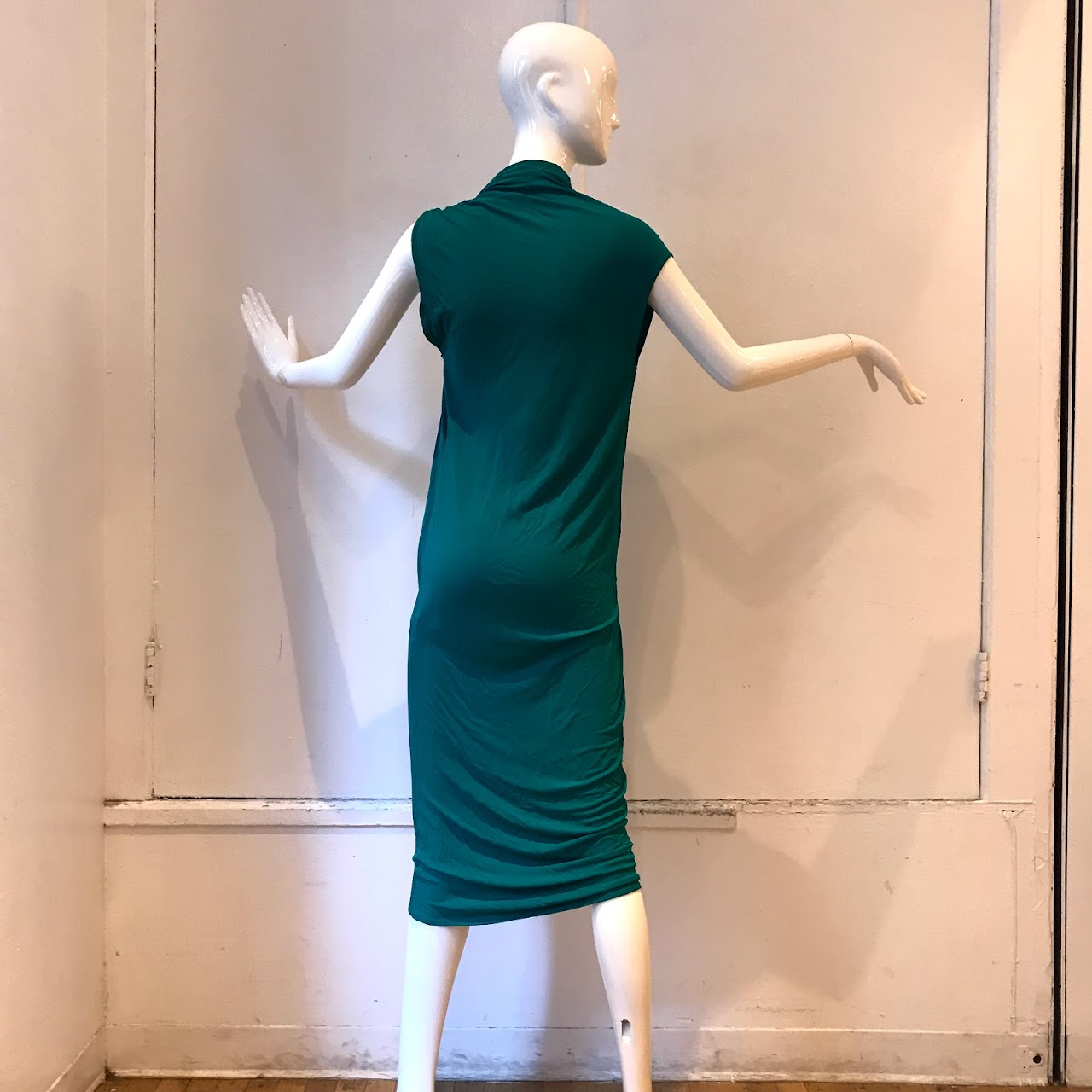 Lanvin  Teal Asymmetrical Dress