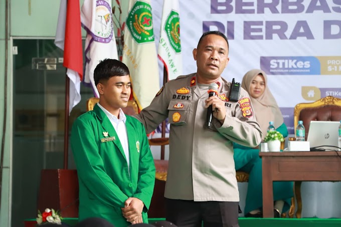 Isi Acara Orientasi Mahasiswa Baru di STikes Darussalam, Wakapolres Lhokseumawe Bahas Tentang Kenakalan Remaja 