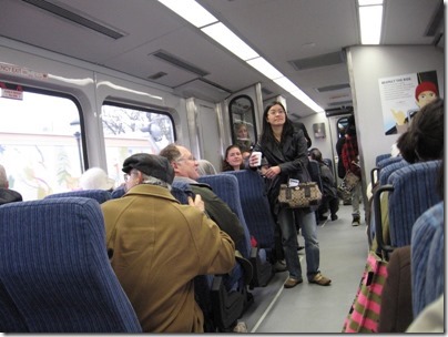 IMG_5383 Interior of TriMet Westside Express Service Train on January 30, 2009