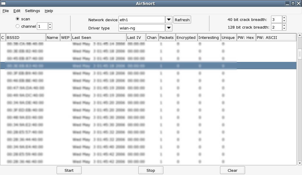 Airsnort |  Las mejores herramientas para hackear WiFi para PC