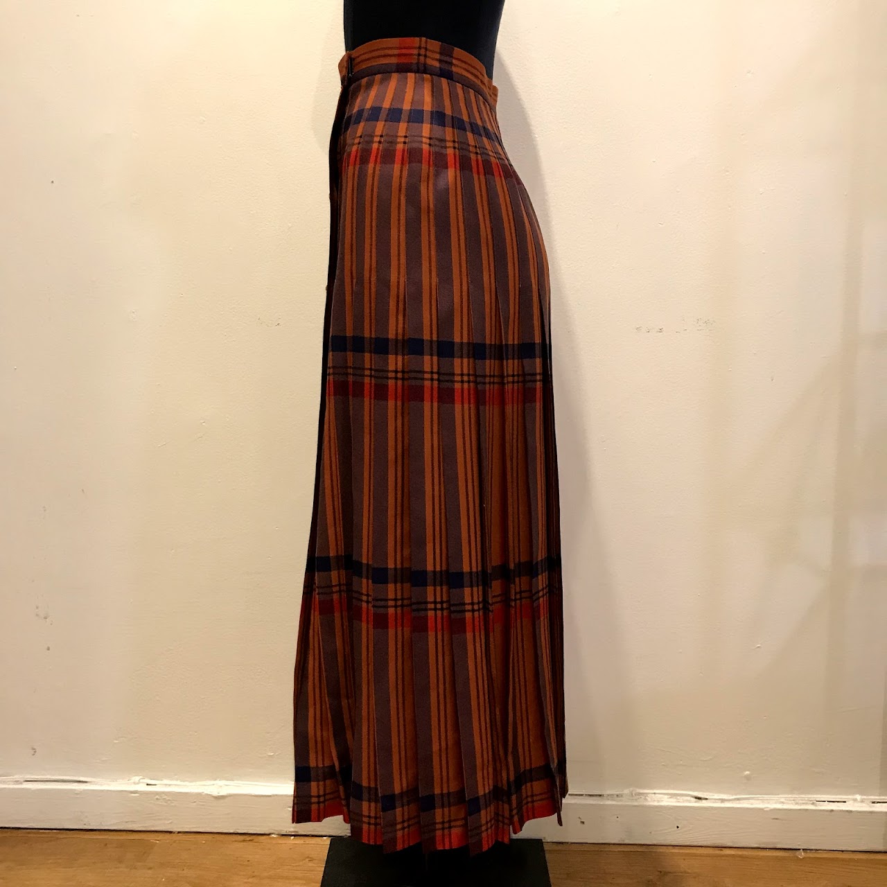 Yves Saint Laurent Plaid Skirt