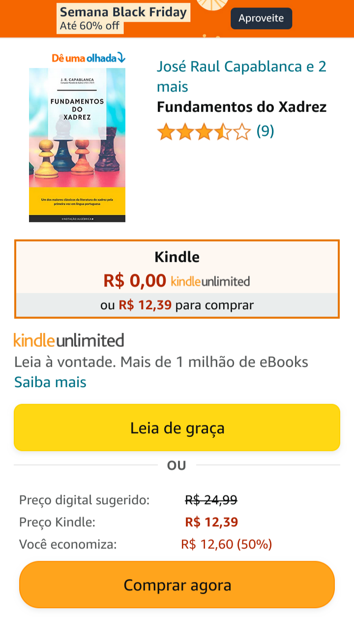 FUNDAMENTOS DO XADREZ - Capablanca eBook : Capablanca, José Raul:  .com.br: Livros