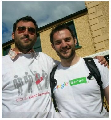 Global Kiter Foundation and Google Serve working together on Bettystown Beach, Ireland
