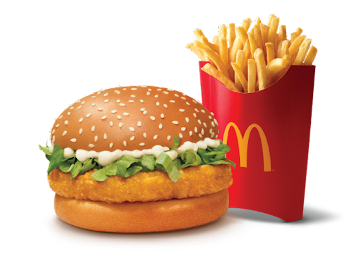 McChicken Burger + Fries (L)