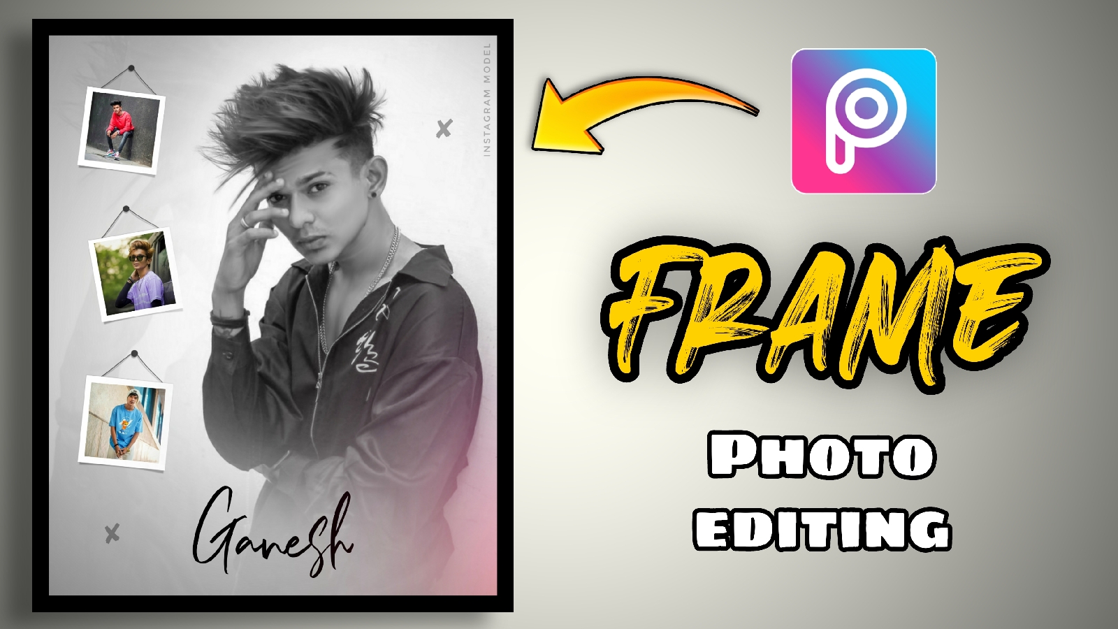 frame Photo Editing in PicsArt Xyaa edits