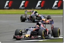 Le due Toro Rosso nelle prove libere del gran premio di Gran Bretagna 2016