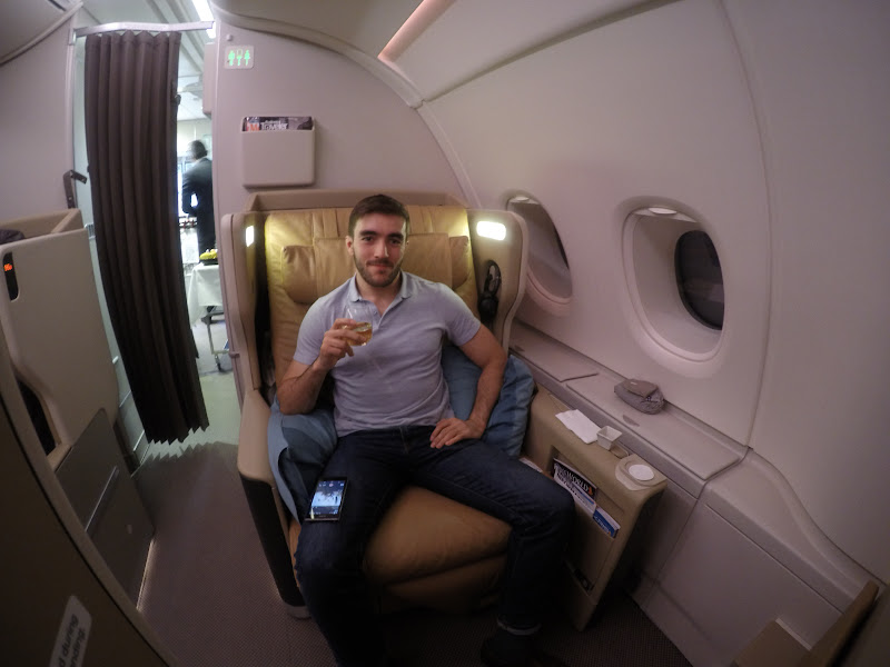 SIN FRA LHR 26 - REVIEW - Singapore Airlines : Business Class - Singapore to Frankfurt (A380)