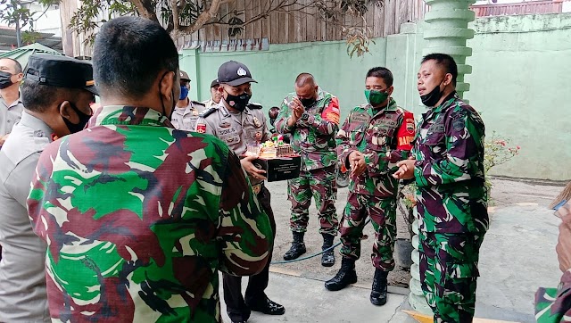 Sambut HUT TNI ke- 76, Polsek Teluk Mengkudu Bersilaturahmi ke Makoramil 09/TM 