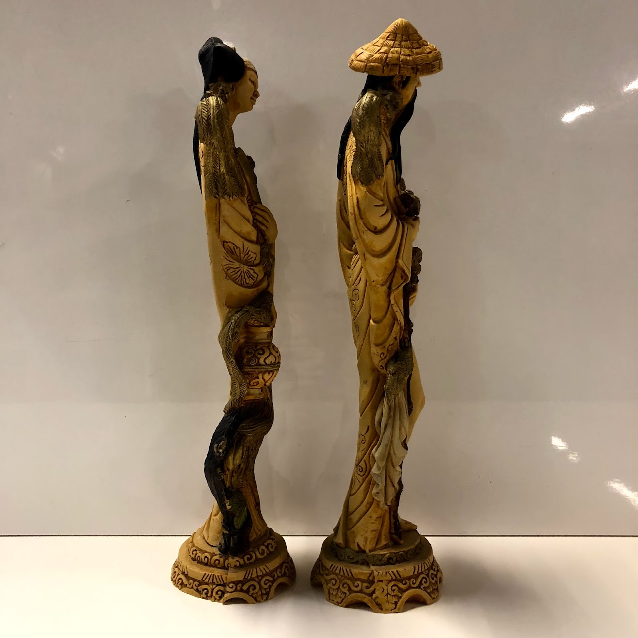 East Asian Figurine Pair