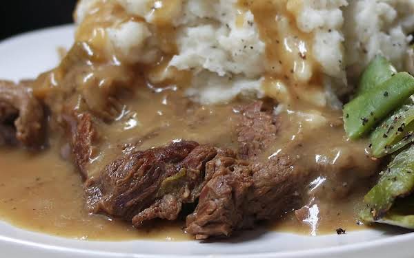 Smothered Chuck Steak Electric Skillet Style Just A Pinch Recipes