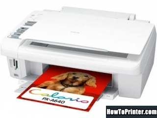 Reset Epson PX-A640 printer with Resetter program