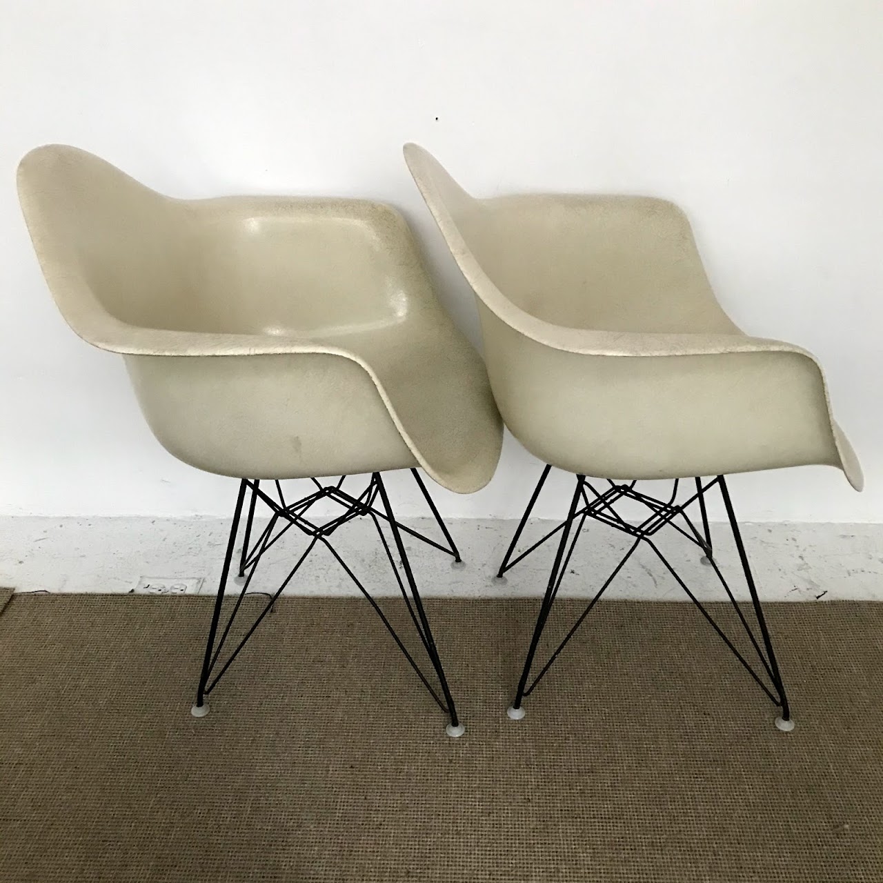 Eames + Herman Miller 1959 Fiberglass Chair Pair #2