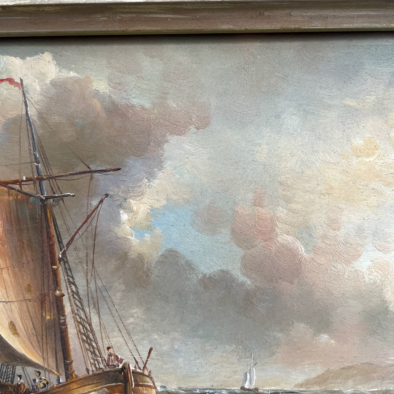 Signed Nautical Oil Painting