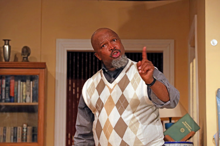 Sello Maake KaNcube playing the Sipho Mkhanya character on a play written by John Kani.